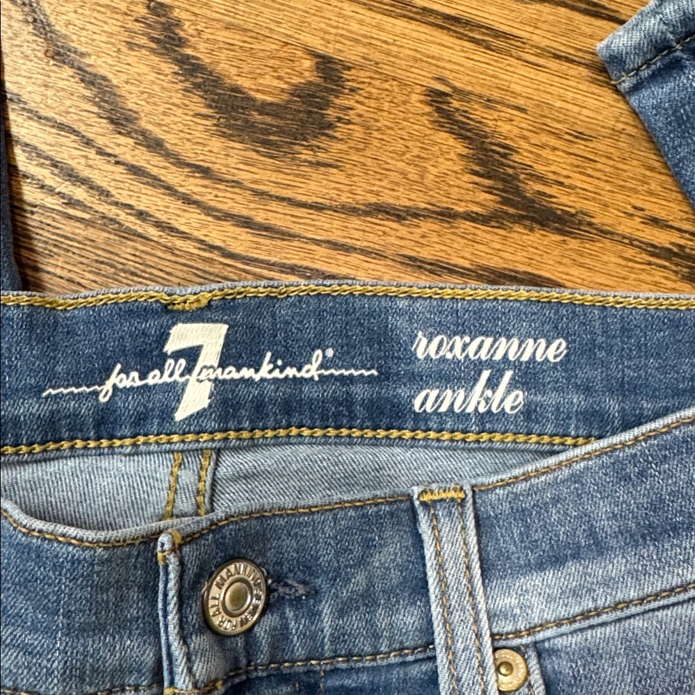 7 For All Mankind Slim Fit Blue Jeans